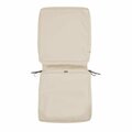Classic Accessories Montlake Fadesafe Chair Cushion Cover, Antique Beige - 44 x 20 x 3 in. CL57604